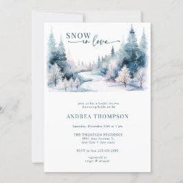 Invitación Amor de la nieve | Navidades Bridal Shower