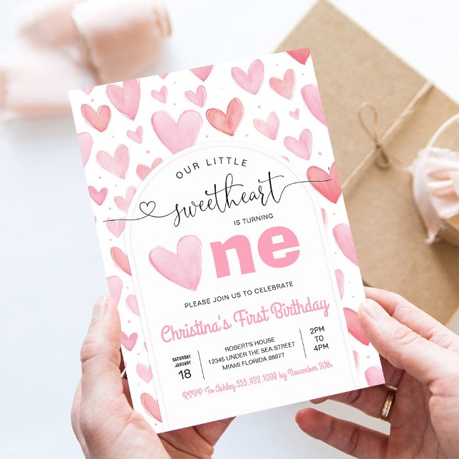 Invitación Amor del Día de San Valentín Cumpleaños Rosa (Subido por el creador)