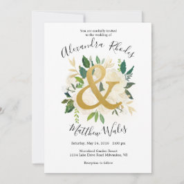 Invitación Amor dorado