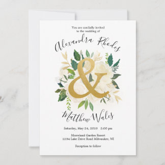 Invitación Amor dorado