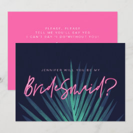 Invitación Amor Eléctrico Neon Pink ¿Serás Mi Novia?