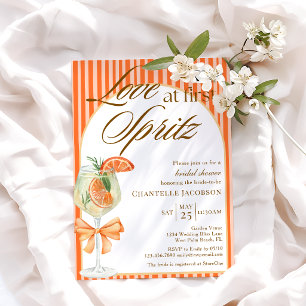 Invitación Amor Elegante Chic Al Primer Spritz Despedida de S