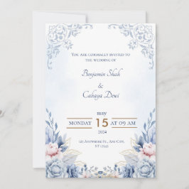 Invitación Amor elegante: Nuestra celebración Boda