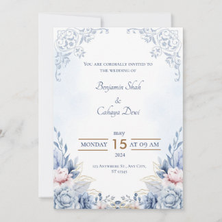 Invitación Amor elegante: Nuestra celebración Boda