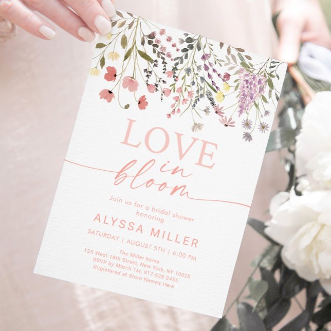 Invitación Amor En Bloom Boho Wildflower Ducha De Novias (Subido por el creador)