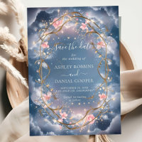 Amor en el aire Sparkly Floral Salven la fecha