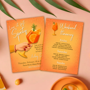 Invitación Amor en el primer fin de semana Spritz Bachelorett