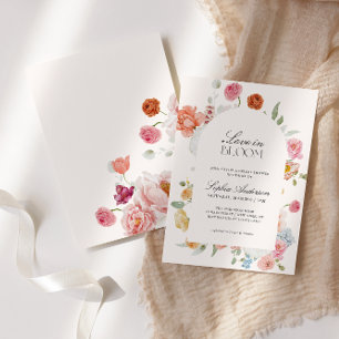 Invitación Amor en Flor Novia Primavera Regalo de ducha