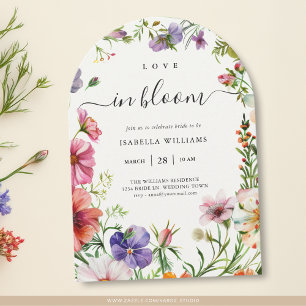 Invitación Amor en Flor Summer Floral Novia Sower