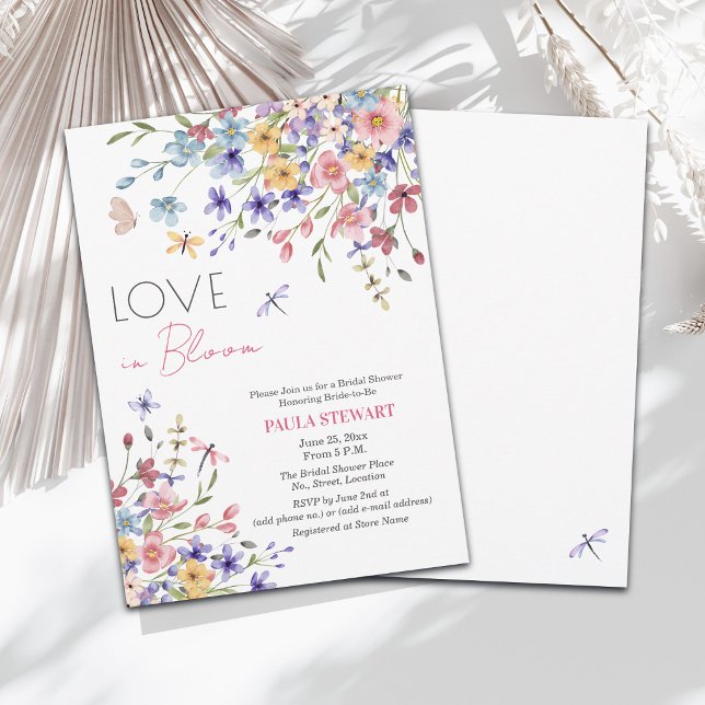 Invitación Amor en Floración Libélulas Despedida de Soltera (Subido por el creador)