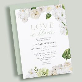 Invitación Amor En Florencia Verdes Verdes Ducha Bridal