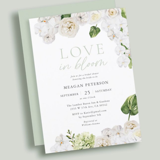 Invitación Amor En Florencia Verdes Verdes Ducha Bridal (Subido por el creador)