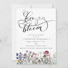 Invitación Amor en la ducha de novias en flor