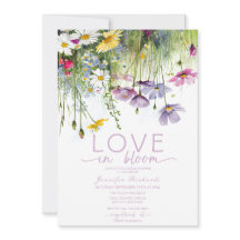 Amor en la ducha de novias en flor