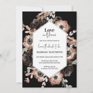 Invitación Amor en la ducha de novias en flor