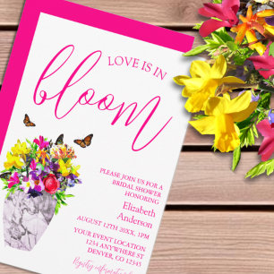 Invitación Amor En La Flor De La Ducha De Novias