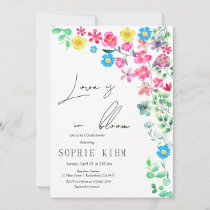 Invitación Amor En La Flor De La Ducha De Novias