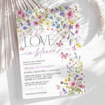 Amor en la flor de mariposa en flor