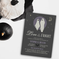 Amor en la primera ducha de la pareja de Halloween