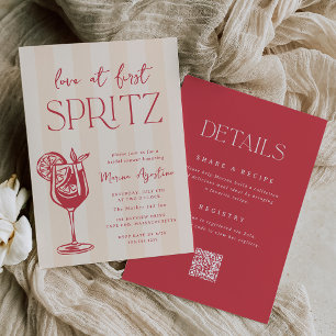 Invitación Amor en la primera ducha de novia todo en uno