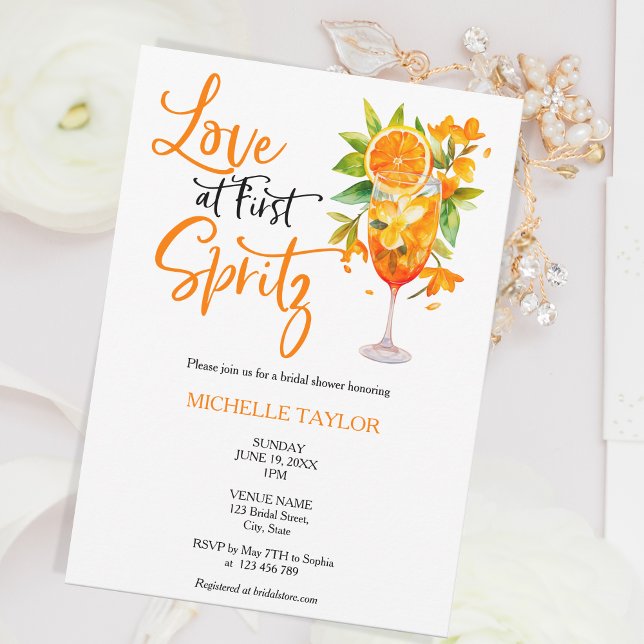 Invitación Amor En La Primera Ducha De Novias De Verano Sprit (Subido por el creador)