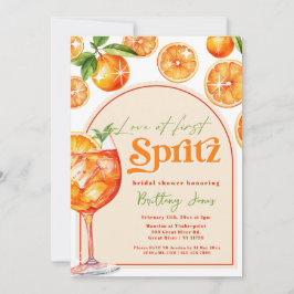 Invitación Amor en la primera ducha de novias del Naranja Gro