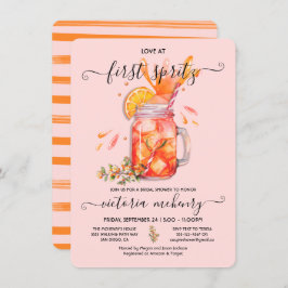 Invitación Amor en la primera ducha de novias en Spritz