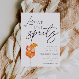Invitación Amor en la primera ducha de novias en Spritz