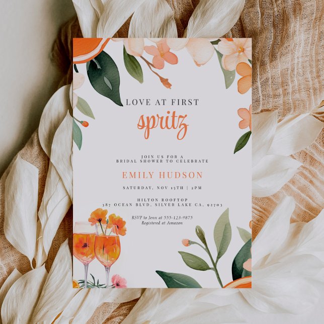 Invitación Amor en la primera ducha de novias en Spritz (Subido por el creador)