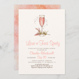 Invitación Amor en la primera ducha de novias en Spritz