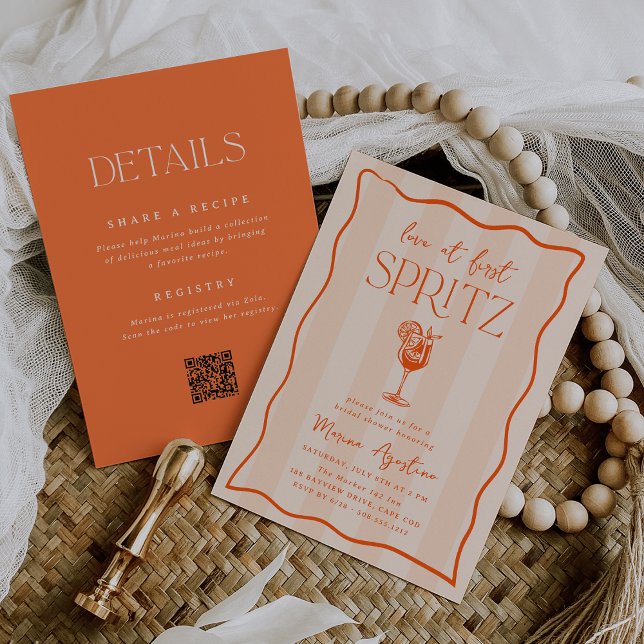 Invitación Amor en la primera ducha espriza doble lateral de  (Subido por el creador)