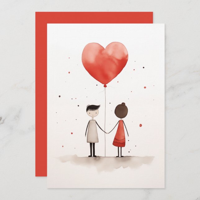 Invitación Amor en la simplicidad (Anverso / Reverso)