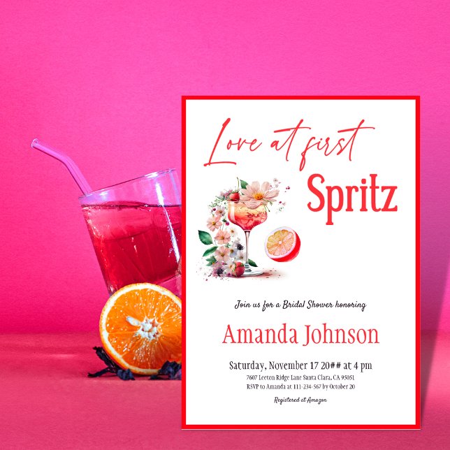 Invitación Amor en primera ducha de Naranja de Citrus Spritz (Subido por el creador)