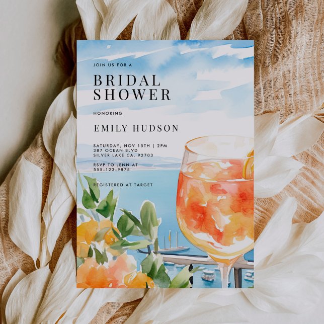 Invitación Amor en primera ducha espritz Amalfi (Subido por el creador)