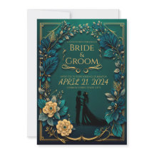 Amor encantador: Verde Esmeralda y oro