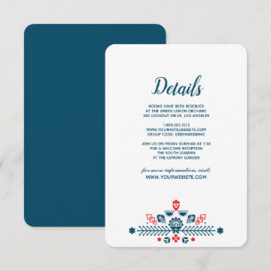 Invitación Amor Escandinavo Detalles de los Invitados a la
