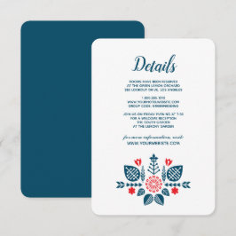 Invitación Amor Escandinavo | Detalles de los invitados a la 