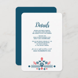 Invitación Amor Escandinavo | Detalles del Invitado a la Boda