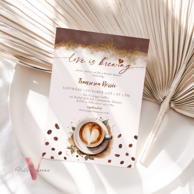 Invitación Amor está preparando café para los amantes de la d (Subido por el creador)