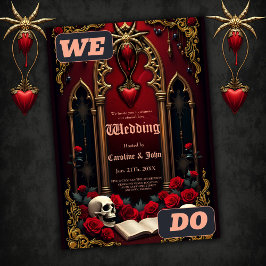 Invitación Amor eterno en las sombras de la oscuridad,