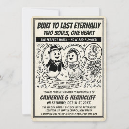 Invitación Amor Eterno - Esquelas de Bodas de Fantasmas Boda