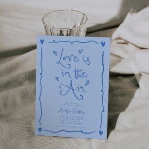 Invitación Amor extravagante está en el aire Desayuno nupcial