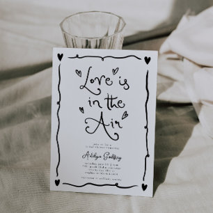 Invitación Amor extravagante está en el aire Desayuno nupcial
