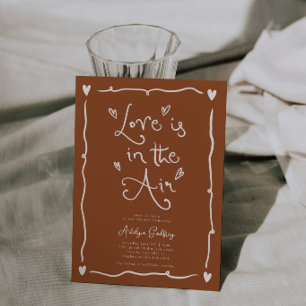 Invitación Amor extravagante está en el aire Despedida de sol