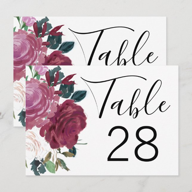 Invitación Amor Florido (Anverso / Reverso)