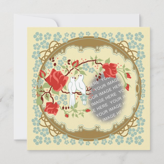 Invitación Amor Inspirado en lo Vintage (Anverso)