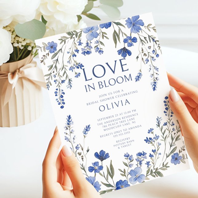 Invitación Amor naval en ducha de novias en flor (Subido por el creador)