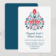 Amor nórdico en rojo y azul | BODA