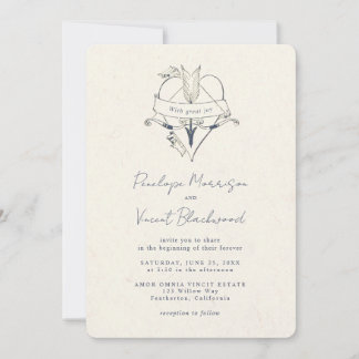 Invitación AMOR OMNIA VINCIT Wedding Invitation