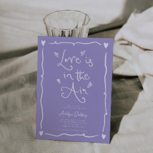 Invitación Amor Peculiar Está en el Aire Despedida de Soltera